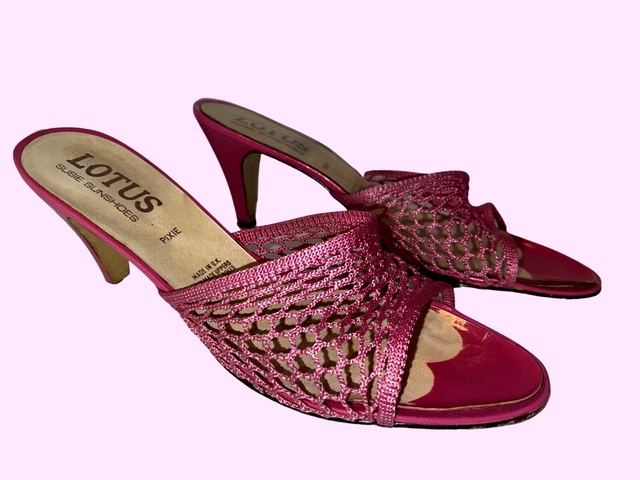 Muli rosa vintage Lotus Susie Sunshoe Pixie 8