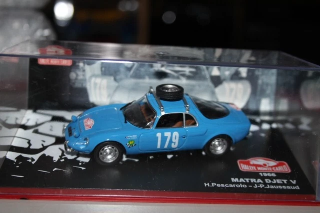 Voiture Miniature MATRA DJET V Rallye Monte Carlo 1966 - échelle 1/43 Par IXO
