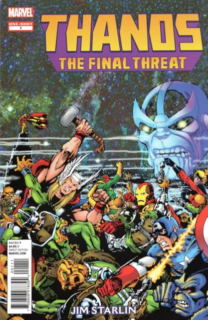 Thanos Final Threat #1 Marvel Comics 2012 Avengers Adam Warlock Thor Starlin