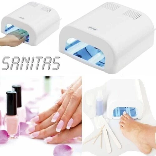 LAMPADA Nail art asciuga unghie UV SANITAS SMA 33  unghie "USATO PARI AL NUOVO"