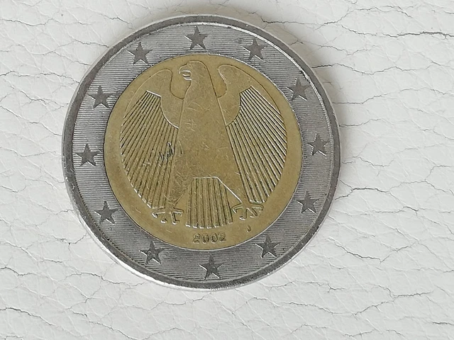 PIÈCE RARE DE 2 Euros rare Mintmark Hambourg Année 2002 EUR 3,00