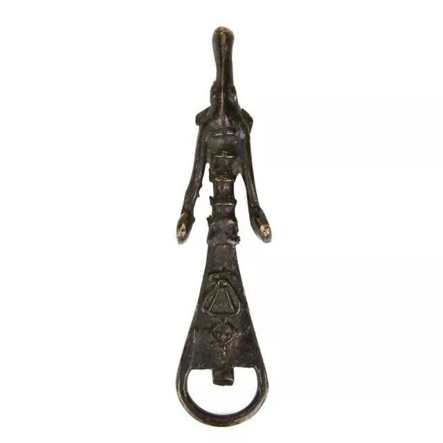 Antique Style Brass Bottle Opener For Beer Soda Wine Cork Cap Rustic Finish