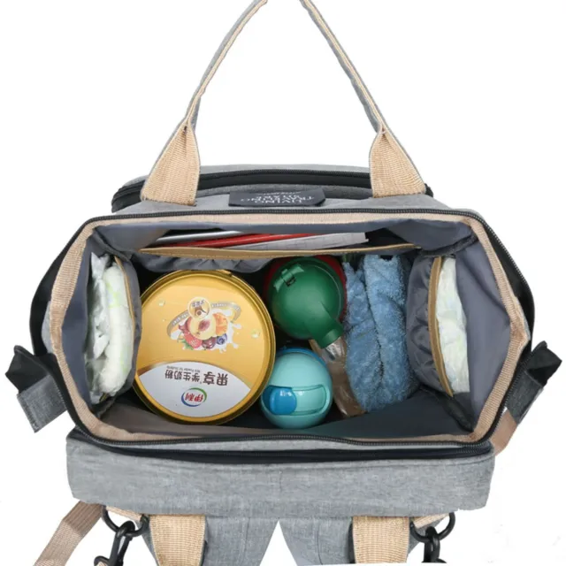 3 in 1 Foldbale Diaper Bag Baby Bed Portable Bassinet Crib Backpack Travel/Sleep 2
