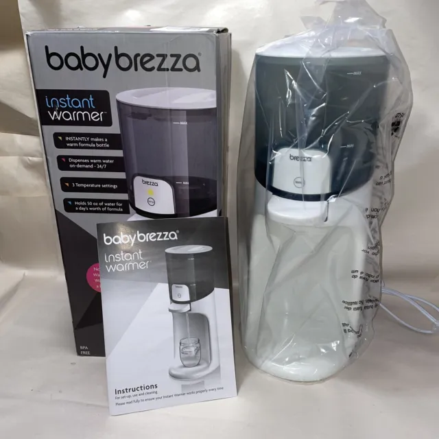Baby Brezza White Gray Portable Adjustable Settings Instant Warmer With Manual