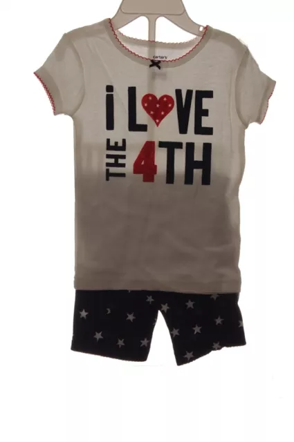 Carters Girls Baby Infant First 4th Fourth of July Pajamas PJS 12 18 Months NEW