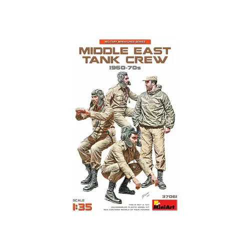 MIDDLE EAST TANK CREW 1960-70s KIT 1:35 Miniart Kit Figure Militari Die Cast