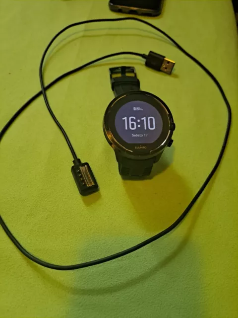 Suunto 9 Baro GPS Touchscreen Cardiofrequenzimetro Da Polso Con 2 Cavi Ricarica