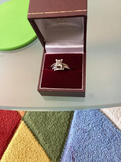 Bespoke 18ct White Gold .25 Ct Diamond Engagement Ring And Matching Wedding Ring Bespoke 18ct White Gold .25 Ct Diamond Engagement Ring And Matching Wedding Ring