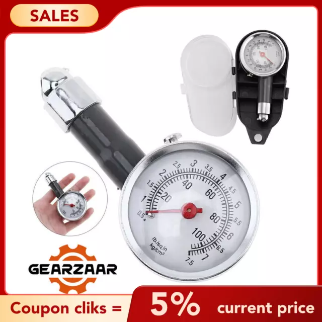 Professional Car Tire Tyre Pressure Gauge Air Measurement Psi / Bar √