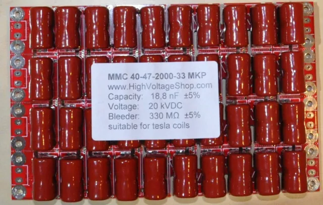 MMC Kondensator 18.8nF 20kV Tesla coil cap impulsfest high voltage capacitor