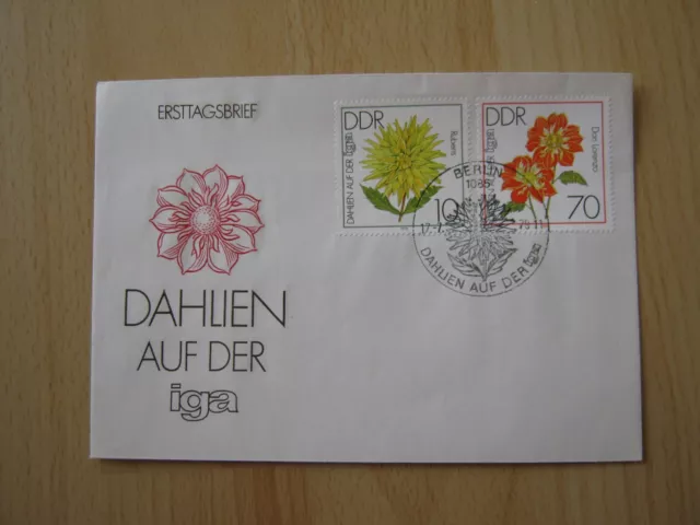 Ersttagsbrief / FDC DDR 17.07.1979  IGA Dahlien (2435/2440)  1