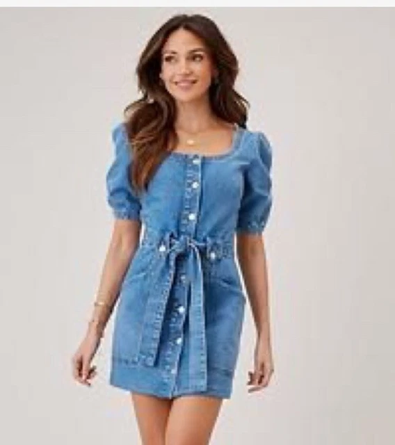 Michelle Keegan Denim Dress 10 FOR SALE!