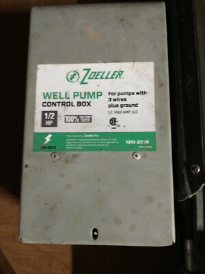 ZOELLER WELL PUMP Control Box for 3-Wire Submersible Well Pumps 1010