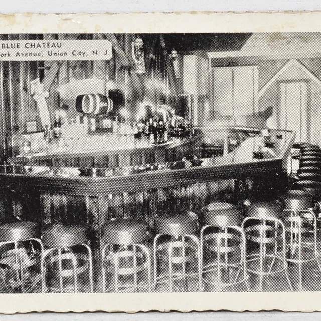 1950s Blue Chateau Restaurant Night Club 1408 New York Avenue Union City Jersey