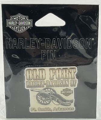 Old Fort Harley Davidson Of Ft. Smith Arkansas Vest Pin New HD