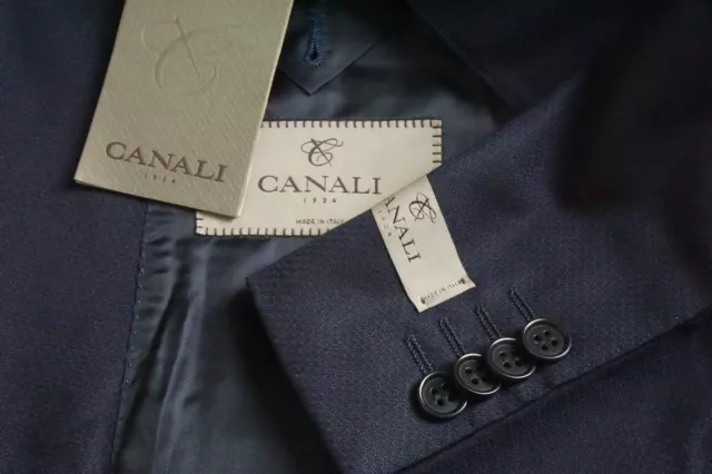 Canali 1934 CURRENT Blue Textured Shawl 2 Pc Suit Jacket Pants Sz 42R BRAND NEW 2