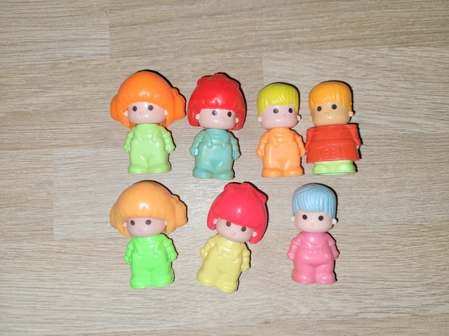LOT DE 7 Figurines PINYPON VINTAGE -  KOEDA CHAN PIN Y PON