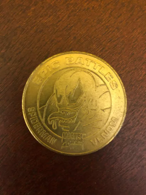 Vintage 1994 Marvel Comics Spiderman Venom Epic Battles Heavy Metal Coin