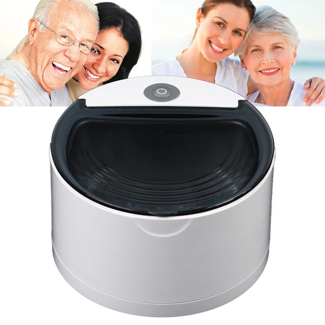 SMART ULTRASONIC DENTURE Cleaner Dental Plaque Remove Eyeglasses