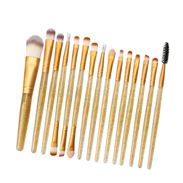 Set Di Pennelli Per Trucco Professionale Da 15 Pezzi  Di Strumenti Per