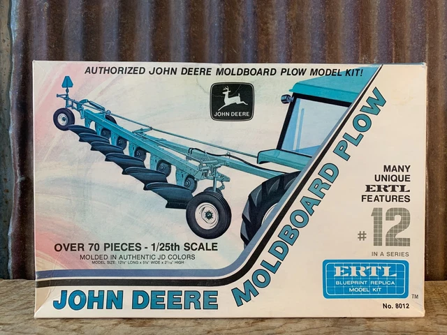 Vintage ERTL, John Deere Moldboard Plow, No. 8012, 1:25 Scale, NIB