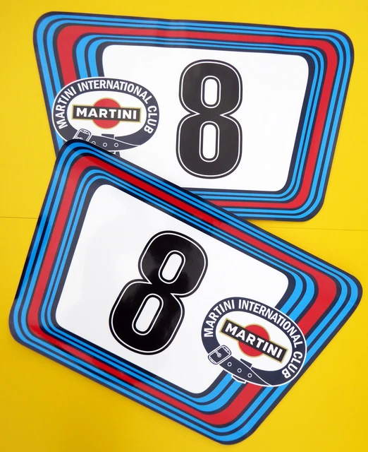 Screenprintdigital Classic Vintage Car Race Rally Numbers – 30cm Pair – Vinyl Sticker – MG MGA MGB Triumph Aston Riley