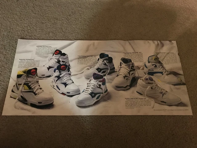 1990 REEBOK PUMP Catalog Shoes Twilight Omni Zone Victory Court