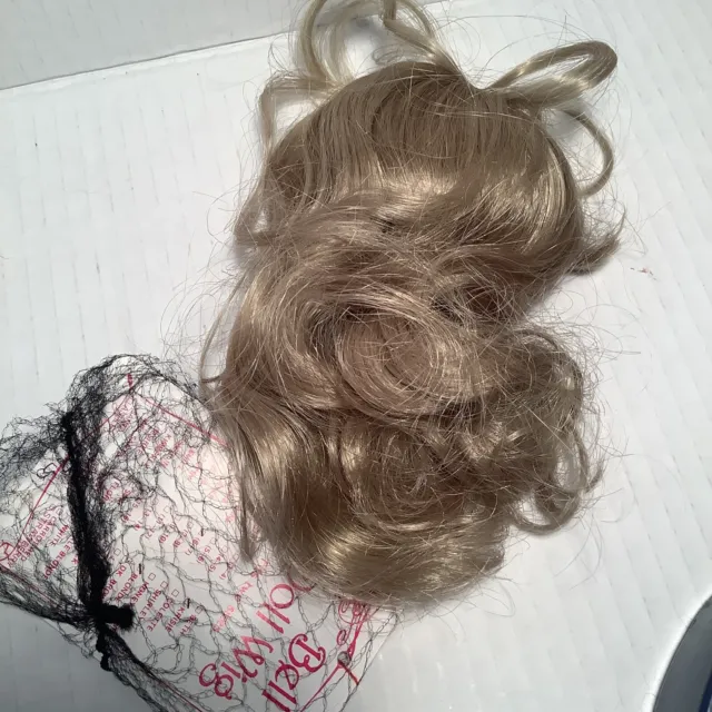Bell Doll Wig Size 6 7 Blond Waves Vintage