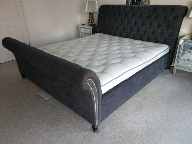 Feather and black discount super king bed