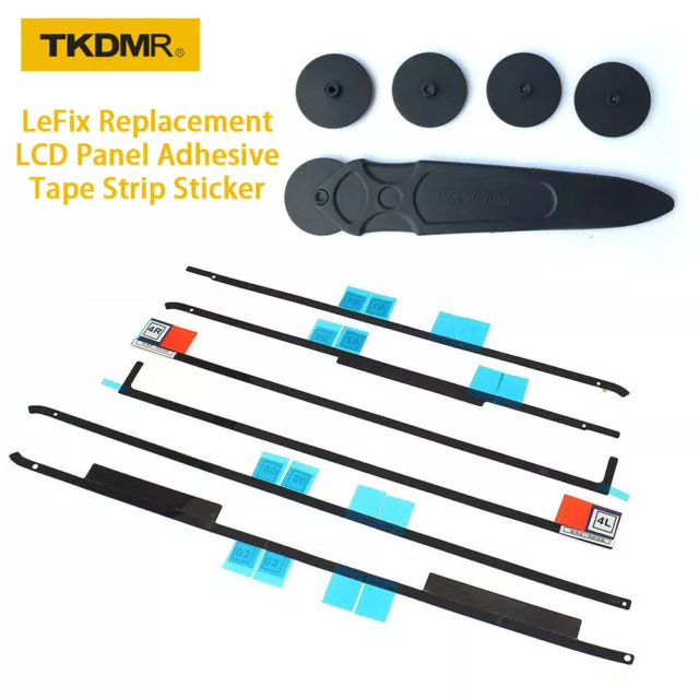 LeFix Replacement LCD Panel Adhesive Tape Strip Sticker + Opening Wheel Tool Kit