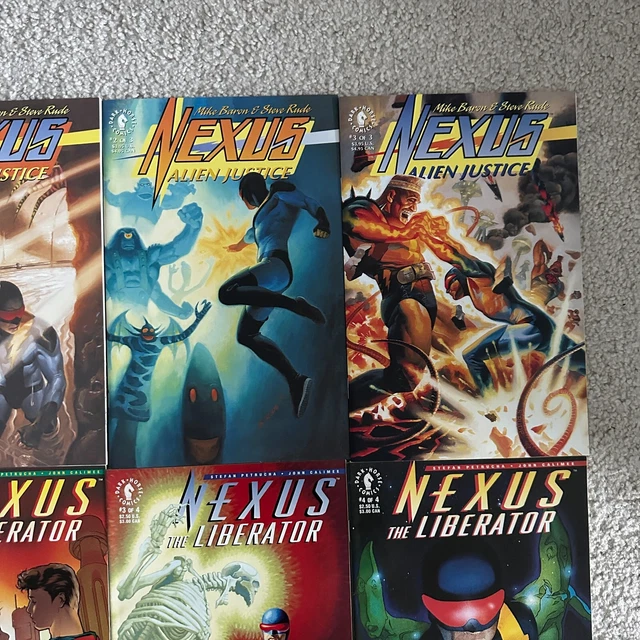 Dark Horse Comics NEXUS Lot Alien Justice #1 2 3 The Liberator 1-4 & The Origin 3
