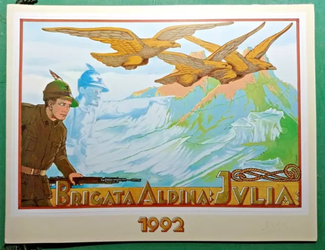 Calendario Brigata Alpina Julia  Del 1992-Rif.8854