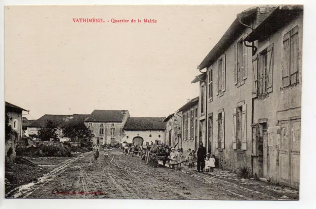 VATHIMENIL - Meurthe et Moselle - CPA 54 - le quartier de la mairie