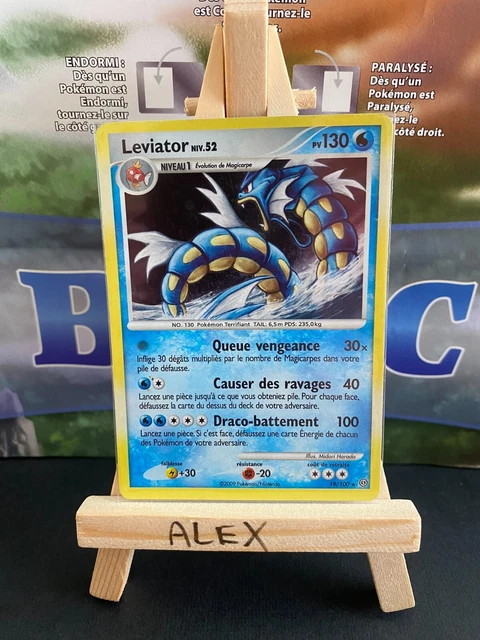 Carte Pokémon Léviator Holo 19/100 / Bloc DP Tempete / Bon état FR
