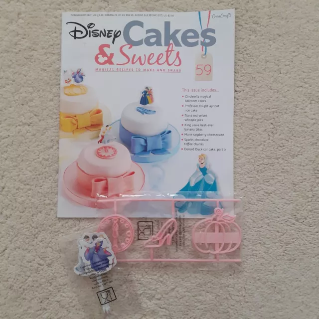 Disney Cakes And Sweets Magazine issue 59 with Cinderella accessories