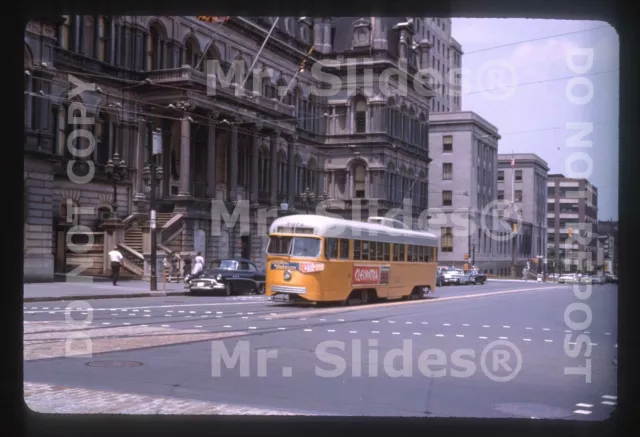 Duplicate Slide Streetcar  Baltimore Transit PCC 7076 Street Action