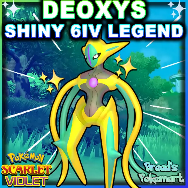 4x Deoxys ✨ SHINY 6IV ✨ Pokemon HOME Transfer - All Mythical Forms Atk,  Spe, Def