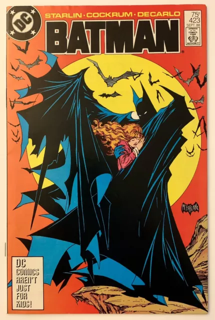 Batman #423 (1988) ICONIC McFarlane Cover Art (VF+/8.0) RARE 3rd Print - VINTAGE