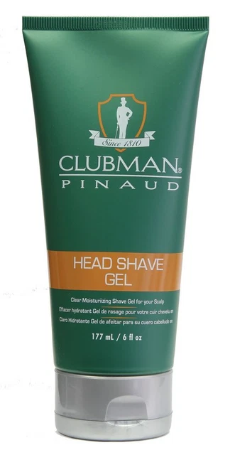 Head Shave Gel 177 ml (6 fl.oz) di Clubman Pinaud - per rasatura testa cuoio capelluto