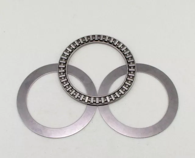 AXK1226 AS1226 12x26x4mm Needle Roller Cage Thrust Bearing & Two AS Washers