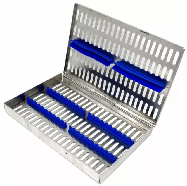 German Dental Autoclave Sterilization Cassette Rack Box Tray For 20 Instrument