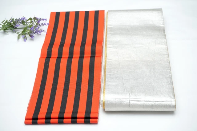 Dear Vanilla Japanese Hanhaba Obi Sash Belt Women's Kimono Vintage Genuine Mint