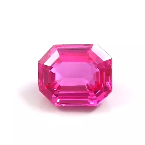 AAA+ Natural Flawless Ceylon Pink Sapphire Loose Radiant Cut Gemstone 12x10 MM