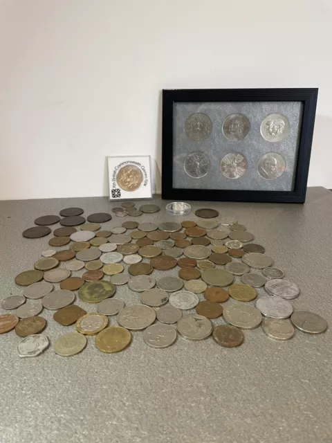 House Clearance Job Lot Of Uk And World Coins Silver