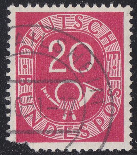 POSTHORN  20 Pfg. - Mi.Nr. 130 Z  - mit KOPFSTEHENDEM  WZ.  gepr. SCHLEGEL BPP