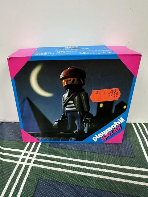 Vintage Playmobil Special Set #4507 Thief ~ New in Box ~ Cat Burglar Robber NIB