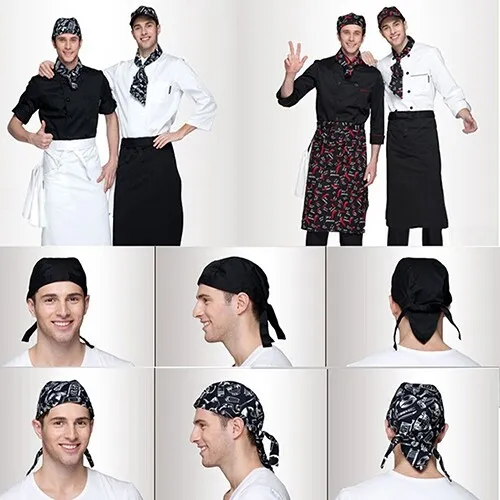 Pirates Skull Cap style Hat Kitchen Chef Waiter Catering Various Chef Hat NEW 3