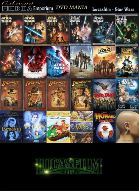 DVD Mania Pick Your Movies Disney Pixar Lucasfilm Family Combined Ship DVD Lot 3