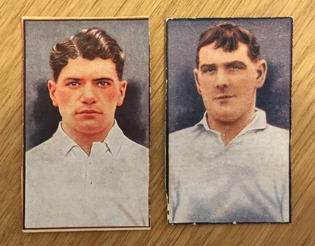 Preston North End x 2 Trade Cards by Sports & Adventure 1922 Footballers
