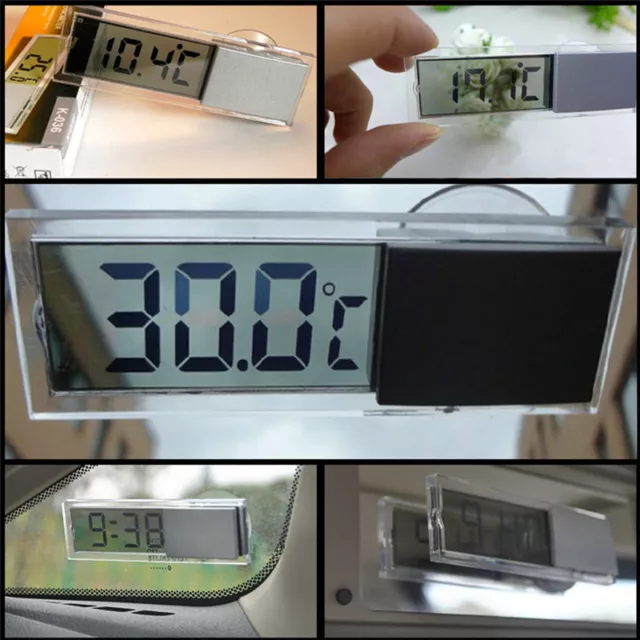 Portable Car Suv Interior Sucker Removable liquid LCD Digital ℉ ℃ thermometer